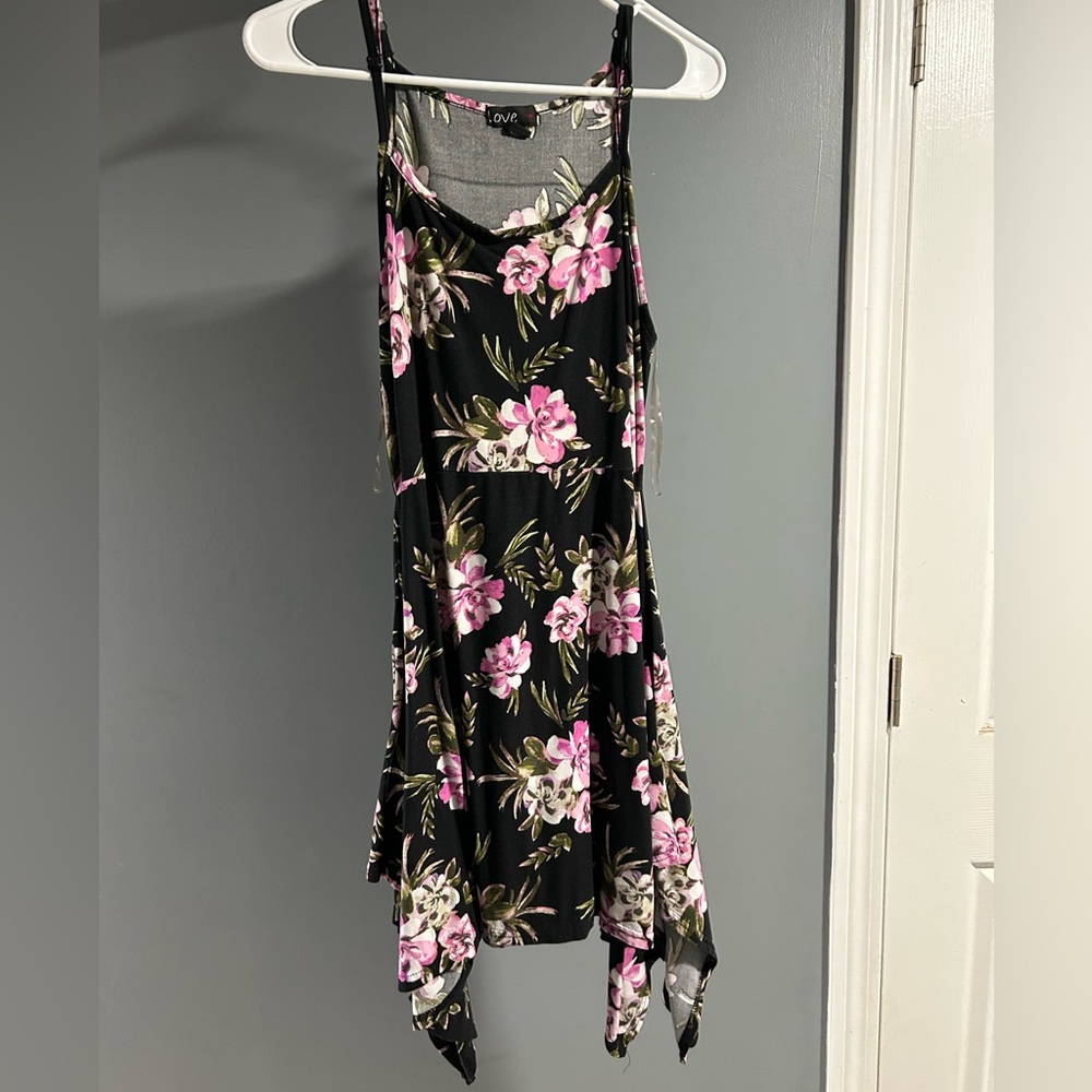 Love Black and Pink Floral Dress